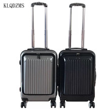 KLQDZMS 20/24/inch PC Rolling Luggage business Travel Suitcase with Laptop Bag Trolley Suitcase Universal wheel 2024 - buy cheap