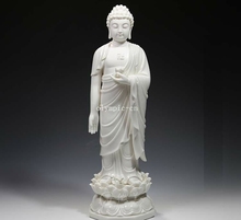 Dehua-templo de porcelana blanca, estatua de Buda tathagata Sakyamuni, 16 pulgadas 2024 - compra barato