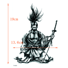 Japanese Warrior Waterproof Temporary Tattoo Sticker On Body Art Tattoo Sword Fake Tattoo Henna Temporary Tatoo Sleeve 2024 - buy cheap