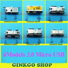 6 modelos, 12 unids/lote Micro USB 3,0 Jack enchufe puerto de carga trasera Disco Duro móvil interfaz 3,0 Conector Micro hembra 2024 - compra barato
