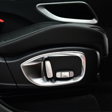 Cubierta de ajuste de asiento Interior de coche, marco de botón de ajuste, cromado, ABS, XE para Jaguar XF XFL f-pace 2016-2018 2024 - compra barato
