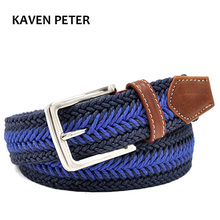 Men Braided Belt  Casual Style Fish Bone Pattern Men's Golf Braided Belts With Wax Rope Material Mixed Color From 100 cm to160cm 2024 - buy cheap