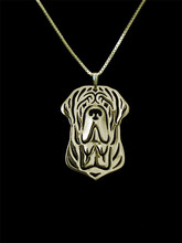 Trendy personalized Neapolitan Mastiff pendant necklace women gold silver plated statement necklace men 2024 - buy cheap