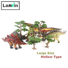 Lamwin Пластик ПВХ яркие реалистичные большой фигурки динозавров игрушки Стегозавр модель Юрского периода динозавра 2024 - купить недорого