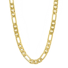Figaro Link-collar de oro Hip Hop largo, 60cm 2024 - compra barato