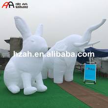 White Inflatable Rabbit and Inflatable Elaphant for Advertising 2024 - buy cheap