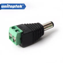 10 / 20 / 50 / 100Pcs/lot 2.1mm DC Connector CCTV Male Plug Adapter Cable UTP Camera Video Balun Connector 2024 - buy cheap