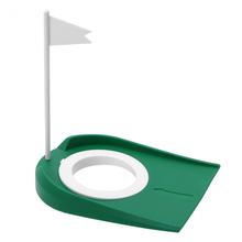 Indoor Outdoor Plastic 2 Holes Golf Putting Cup Practice Aids With Adjustable Hole White Flag 2024 - buy cheap