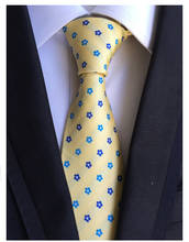 new mens fashion tie polyester silk necktie men business  gravata ties for men neckwear black flower bow tie handkerchief A088 2024 - buy cheap