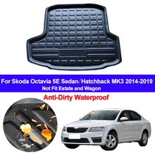 For Skoda Octavia 5E Sedan Hatchback MK3 2014 - 2018 2019 Car Rear Trunk Mat Cargo Tray Boot Liner Carpet Protector Floor Mats 2024 - buy cheap