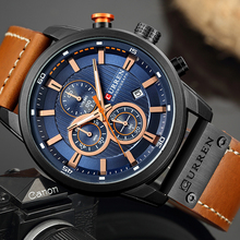 Мужские часы Curren 8291, кварцевые синие модные деловые спортивные часы, роскошные Брендовые мужские армейские военные часы, мужские кварцевые часы 2024 - купить недорого
