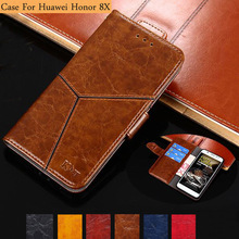 Чехол YeLun для Huawei Honor 8X, роскошный кожаный чехол-книжка с бумажником и подставкой, чехол для телефона Huawei glory 8X 2024 - купить недорого
