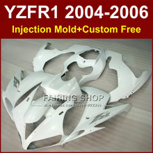 Custom free ABS Injection chinese fairings kits for YAMAHA R1 2004 2005 2006 YZFR1 YZF1000 YZF 04 05 06 full white fairing parts 2024 - buy cheap