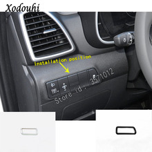 Car Stick Styling Cover Front Head Fog Light Switch Button Trim Frame Lamp 1pcs High Quality For Hyundai Tucson 2019 2020 2024 - compre barato