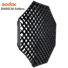 Софтбокс Godox FW95cm восьмиугольный софтбокс с сеткой Honeycomb Bowens Mount алюминиевый сплав переходное кольцо для студийной вспышки 2024 - купить недорого