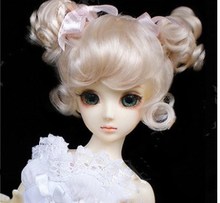 Top quality 1/6 1/4  Light Gold colour BJD Hair SD Doll Wig BJD SD 2024 - buy cheap