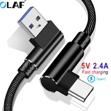Olaf USB Type C Cable for Xiaomi Redmi Note 7 mi9 USB C Cable for Samsung S9 Fast Charging Wire USB-C Mobile Phone Charge Cables 2024 - buy cheap