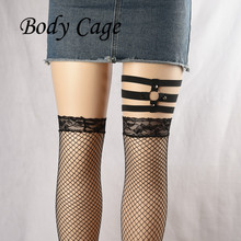 Body Cage 1pc Fashion Street Punk Rock Handcrafted Garter Belt Waist Thigh High Suspenders Straps for Shorts Erotic Accessory 2024 - buy cheap
