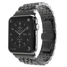 Ремешок из нержавеющей стали для Apple Watch band Series 4 44 мм 40 мм, звеньевой браслет для iWatch Series 3 2 1 38 мм 42 мм 2024 - купить недорого