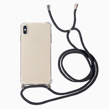 Мягкий чехол для телефона из ТПУ с ремешком на ремешке, регулируемый шнур для Samsung Galaxy S8 S9 S10 S10 Lite NOTE8 9 S8 S9 2024 - купить недорого