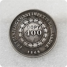 1845 brasil 400 reis copiar moeda 2024 - compre barato