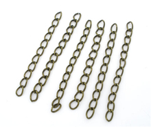 DoreenBeads 100 Bronze Color Extension Chains/Tail Extender 50x3mm (B06363), yiwu 2024 - buy cheap