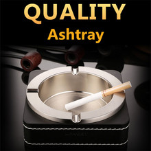 Genuine Leather Ashtray Metal Top Grade Cigar Ashtray Luxury Desktop Smoking Accessories Ashtray Cigar Gift for Boyfriend Cohiba 2024 - buy cheap