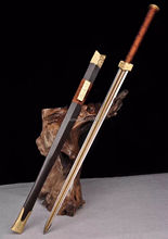 Медный фитинг китайская высококлассная коллекция меч династии хань боевой цзянь мечи край острый T10 стальное красное лезвие 2024 - купить недорого