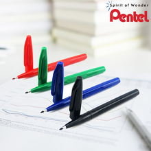 Pentel Sign Pen 2.0mm For Graphics Writing Black/Blue/Green/Red S520 Fiber Pen School & Office Supplies 2024 - buy cheap