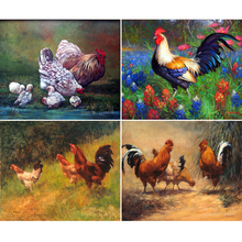 Animal 5D Diamond Embroidery Chicken Pictures Diy Diamond Painting Mosaic Needlework Home Decor Canvas Full suqrae Oil Painting 2024 - buy cheap