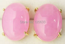 natural Lady's Women's Nobility jewelry pink GEM Earring  earrings for women sterling-jewelry 2024 - buy cheap