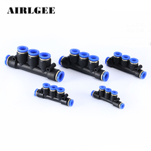 5 Way Pneumatic Plastic Quick fittings connector 4mm 6mm 8mm 10mm 12mm PU tube One Touch Push in Splitter Joint 2024 - buy cheap