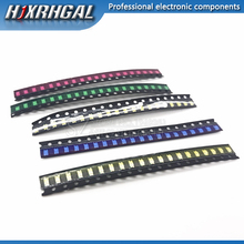 Hjxrhgal-Paquete de luces LED, 100 Uds., 1206 SMD, rojo, blanco, verde, azul, amarillo, 1206 LED, en stock 2024 - compra barato