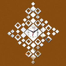 2019 promoção new Acrílico Multi-piece set parede projeto moderno relógio de luxo espelho de cristal 3d relógios de Quartzo watche 2024 - compre barato