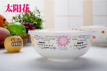 7 inch, real bone china thermos bowl lunches, lunchbox food container, colorful sunshine porcelain noodle bowl, bbq buffet bowl 2024 - buy cheap