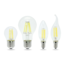 E14 E27 LED Filament Light Bulb AC 220V Home Lighting chandelier candlestick lamp wall light Retro edison glass bulbs 2024 - buy cheap