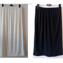 1pc Black White Women Waist Slip Lady Underskirt Petticoat Half Slips 23-39" Leggings YYY9381 2024 - buy cheap