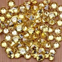 0.8-4mm 1000pcs AAAAA+ Gold Color CZ Stone Round Cut Beads Cubic Zirconia Synthetic Gems For Jewelry 2024 - buy cheap