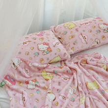 Funda suave de franela con dibujos animados para almohada, manta de franela de felpa, Sakura, san-x, 1 unidad 2024 - compra barato