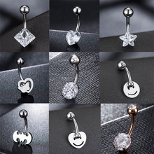 Piercing para el ombligo de acero inoxidable para mujer, Piercing para el ombligo, joyería, moda 2019 2024 - compra barato