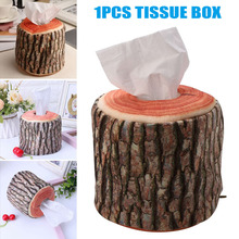 Caixa de tecido de imitação de árvore, criativo, guardanapo, armazenamento de papel, suporte de decoração para casa, escritório, fp8 2024 - compre barato