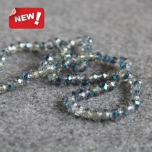 4x6mm Faceted Blue AB+ Colorful Glass Crystal Beads Loose 100pcs DIY Jewelry Making Design Wholesale Semi Finished Stones Balls 2024 - buy cheap