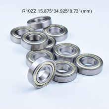 R10ZZ-Rodamientos de acero cromado sellados de Metal, 10 unidades, 15.875x34.925x8.731mm, ABEC-5, R10, R10Z, R10ZZ 2024 - compra barato