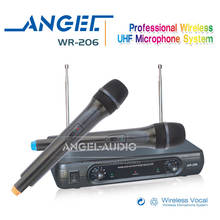 Professional WR-206 Handheld Dynamic VHF Wireless Microphone System Mic Mike For Karaoke KTV Singing Music Stage DJ Conference 2024 - buy cheap