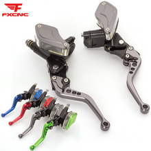 Universal 7/8" 22mm Motorcycle Hydraulic Brake Clutch Levers Master Cylinder Reservoir For 50cc - 300cc Motorcycle Accessories 2024 - buy cheap