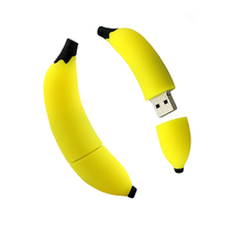 Wholesale Pen Drive Silicone Fruit Banana 4GB 8GB 16GB 32GB 64GB Fruit Usb Drive Usb Flash Drive Memory Stick Storage Mini Gift 2024 - buy cheap