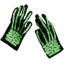 Guantes de ciclismo para halloween, manoplas de mano con huesos de esqueleto, accesorios de rendimiento para cosplay, festival fantasma 2024 - compra barato