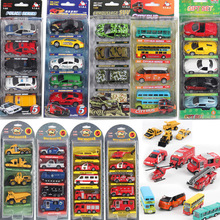 1: 64 diecast alloy toy car model metal barrowload open the door  5 PCS/set kids toys Christmas gifts 2024 - buy cheap