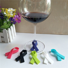 6PCS/set Scarf Type Silicone Bottle Logo Wine Glass Decorations Glass Wine Label Recognizer Tea Mug Cup Marker 2024 - buy cheap