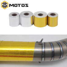 ZS MOTOS-cinta de papel de aluminio para tubo de escape de coche, cinta aislante térmica de aluminio, color dorado y plateado, 5M/10M/15M 2024 - compra barato